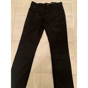 IZOD Pants Mens 32x32 Black Advantage Performance Chino Straight Stretch Casual